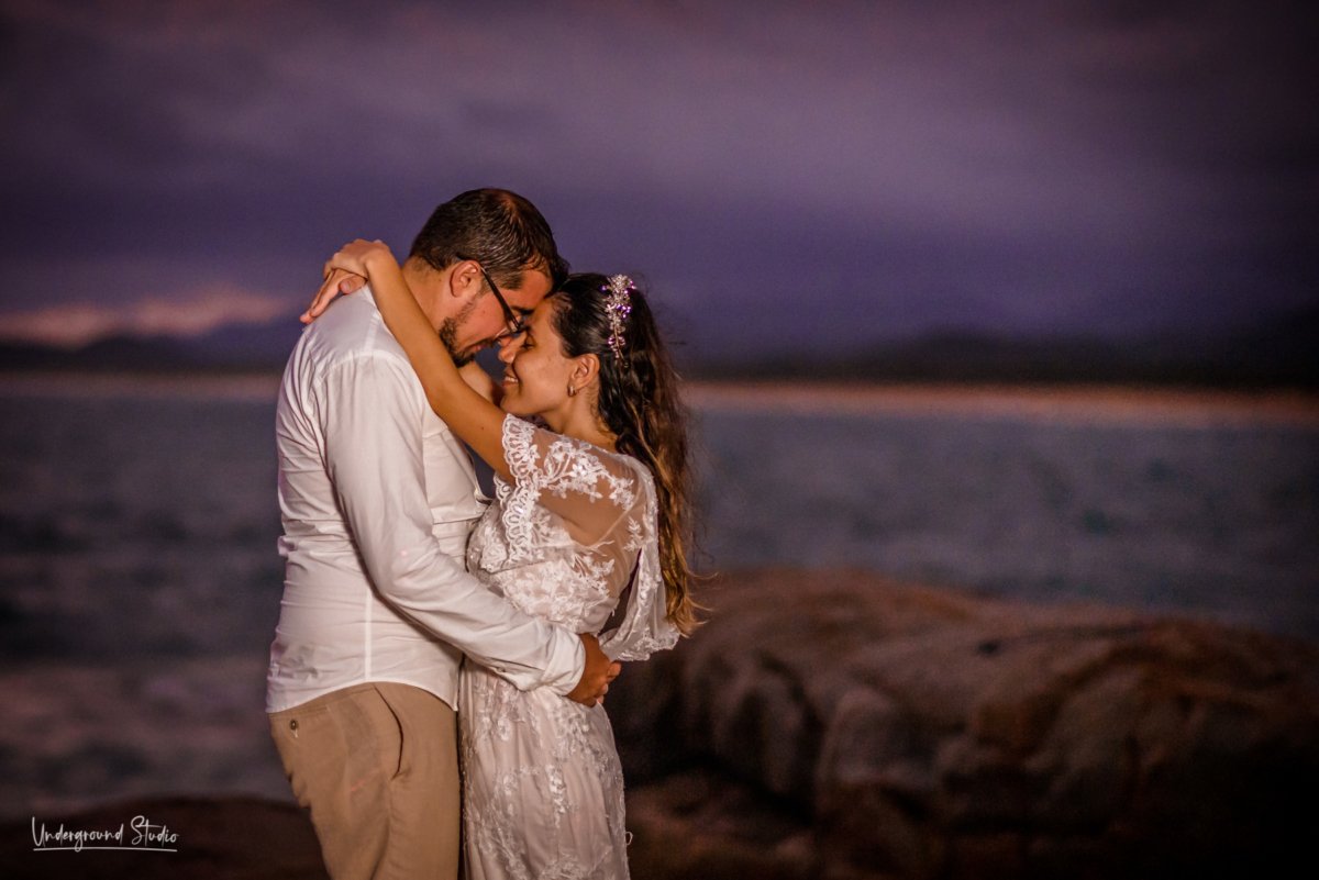 sunset couple photo