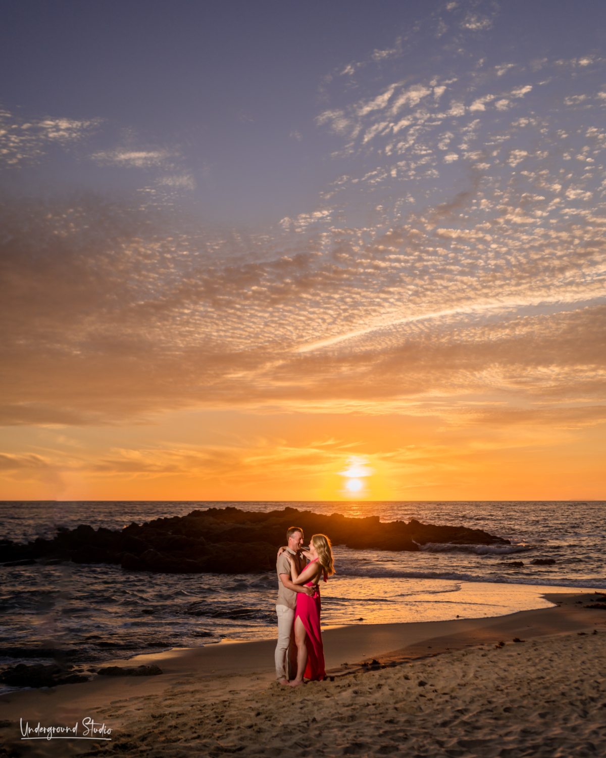 sunset photo idea at the beach